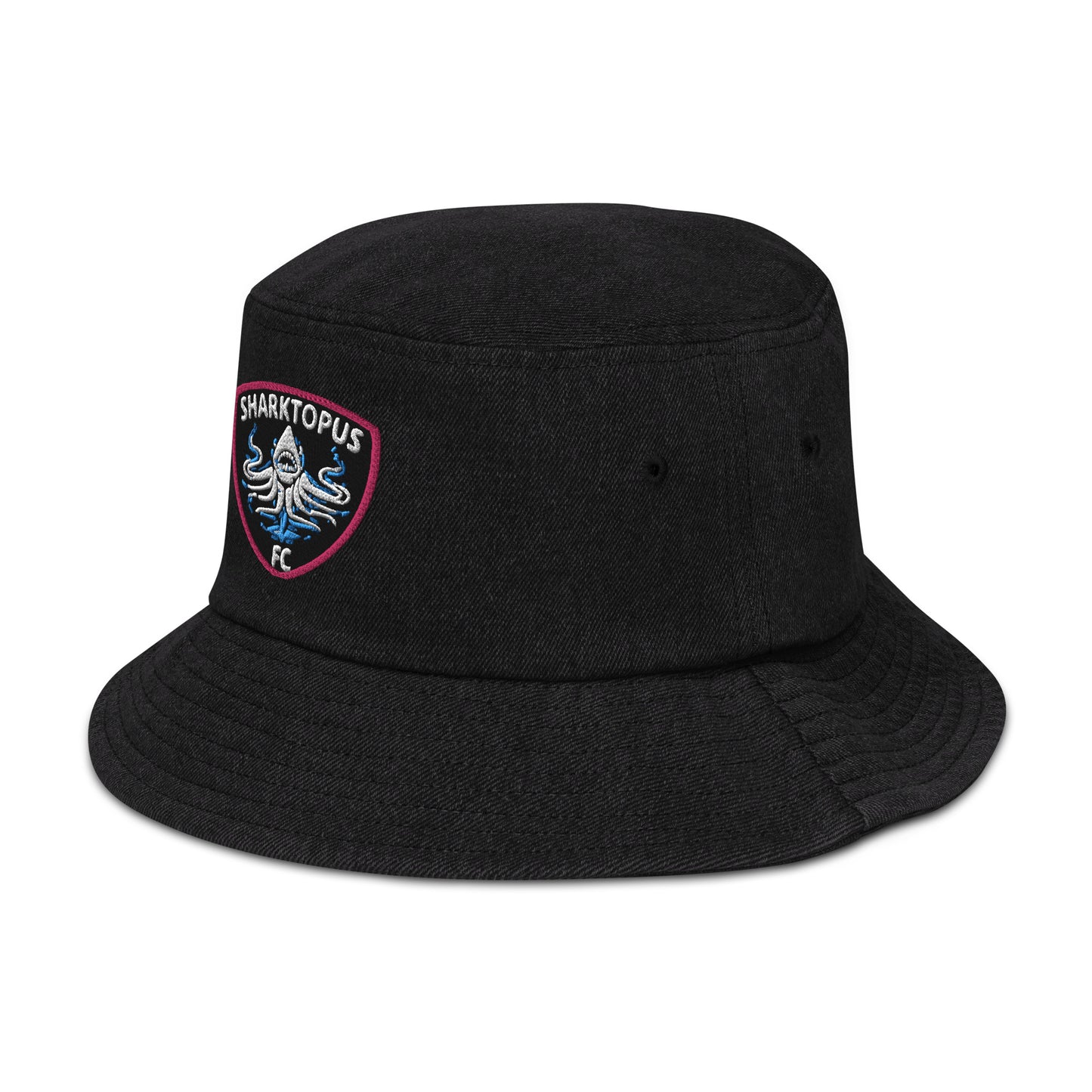 Sharktopus Denim bucket hat