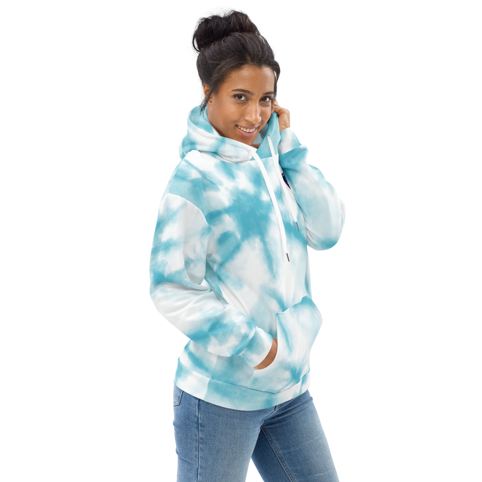 Blue tie dye online sweater